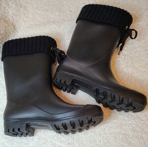 Charter Club Womens Camylla Knit Collar Mid-Calf Pull-On Rain Boots. Size 7 M